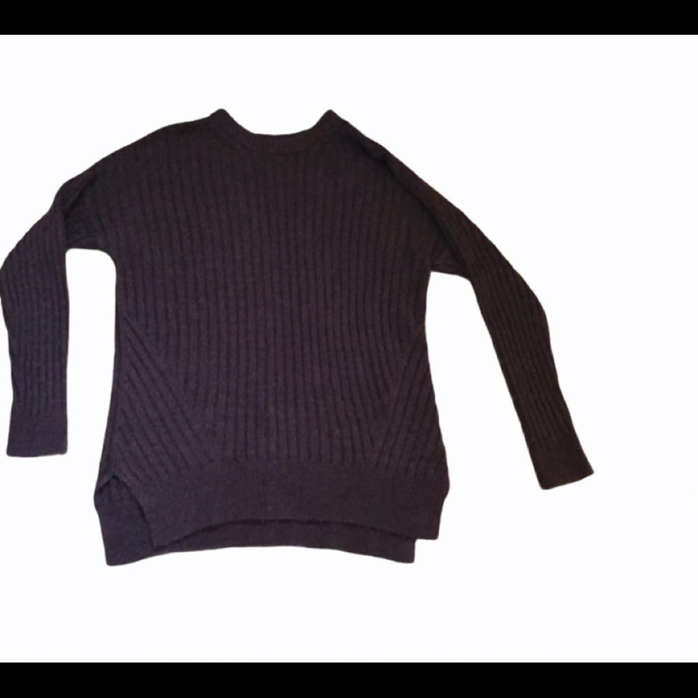 Abercrombie womens crew neck burgundy pullover loose fit sweater size small